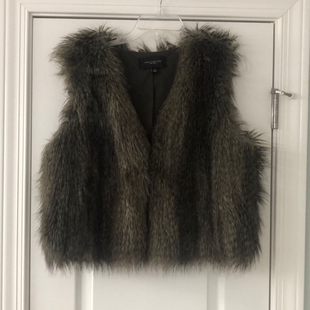 Faux fur vest